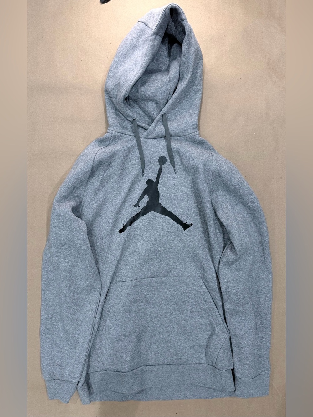 Jordan Jumpman Gray Hoodie – Men’s XL Fleece Pullover